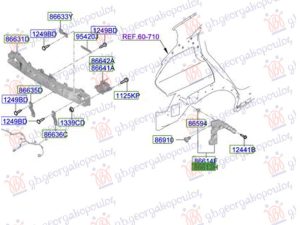 REAR BUMPER SIDE BRACKET PLASTIC (O)