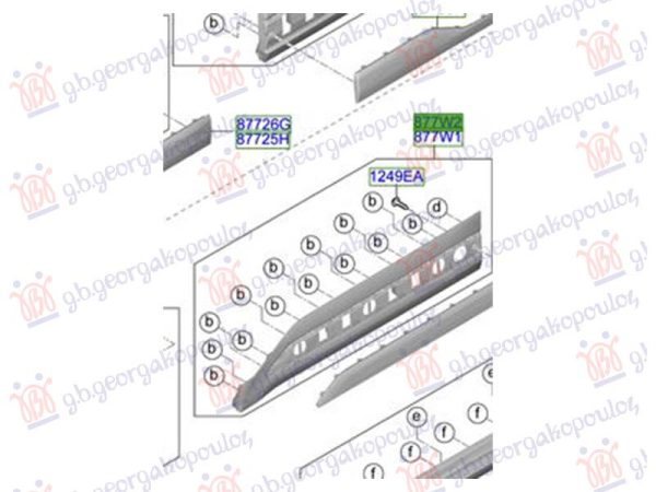 FRONT DOOR MOULDING (O)