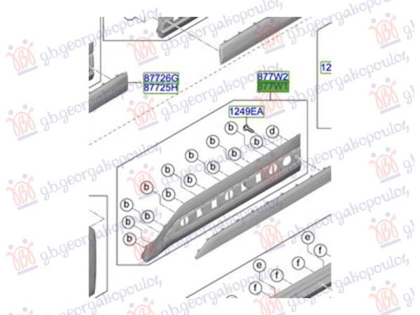 FRONT DOOR MOULDING (O)