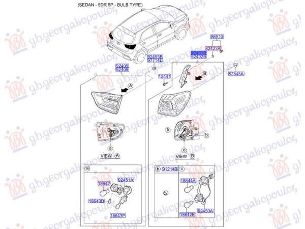 TAIL LAMP OUTER LED (O)