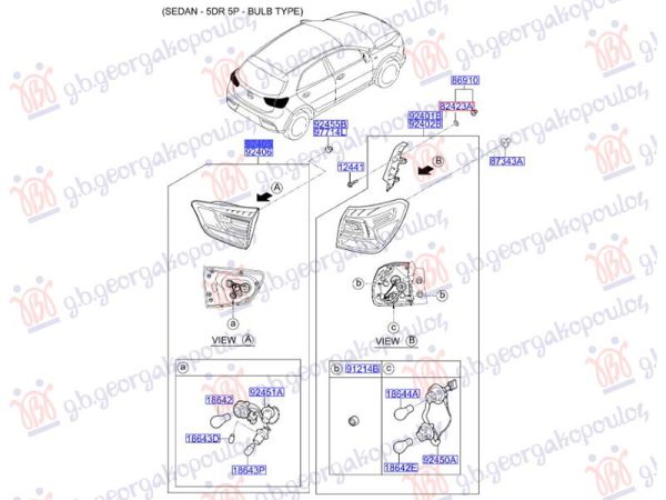 TAIL LAMP INNER LED (O)