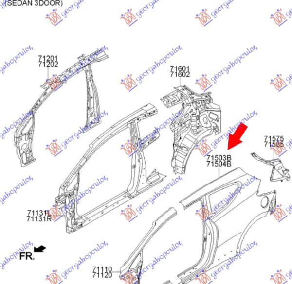 REAR FENDER (O)