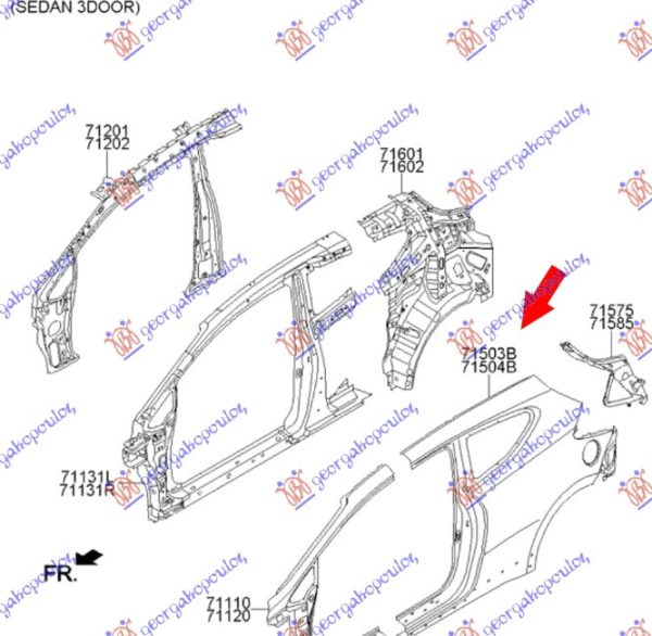 REAR FENDER (O)