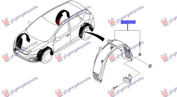 REAR INNER FENDER (O)