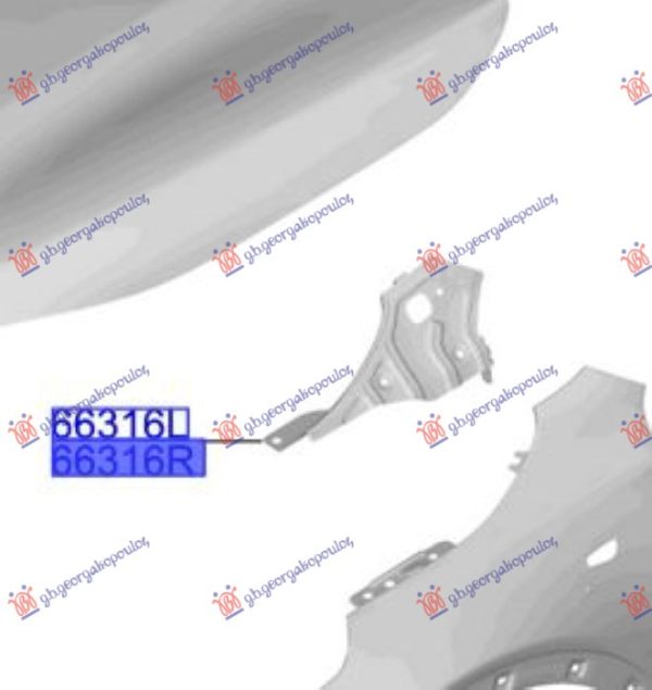 FRONT FENDER UPPER BRACKET STEEL (O)