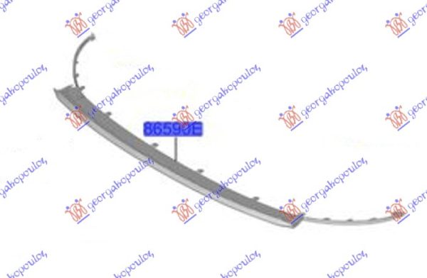 FRONT BUMPER SPOILER GLOSSY BLACK GT-LINE (O)