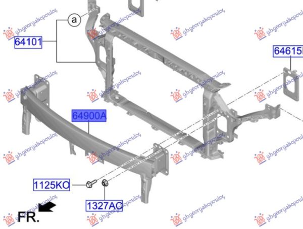 FRONT BUMPER REINFORCEMENT (O)