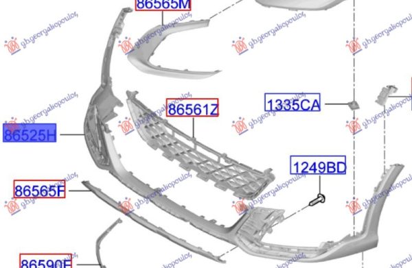 FRONT BUMPER LOWER (GT-LINE) (O)