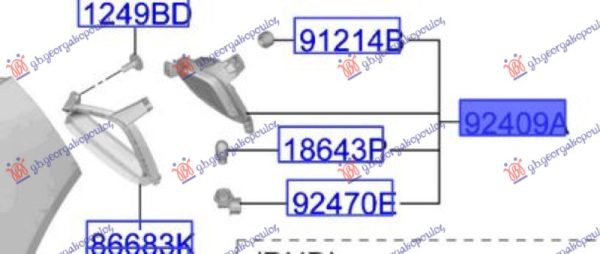 REAR FOG/REVERSE LAMP (O)