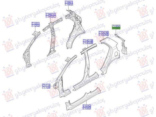 TAIL LAMP PANEL (O)
