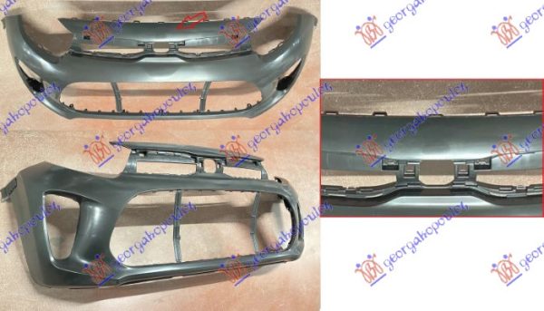 FRONT BUMPER (W/O EMBLEM BASE/FOR UPGRADE EMBLEM) (O)