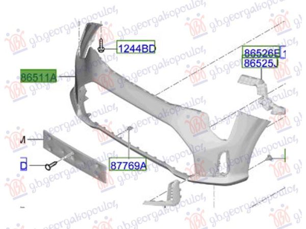 FRONT BUMPER (O)