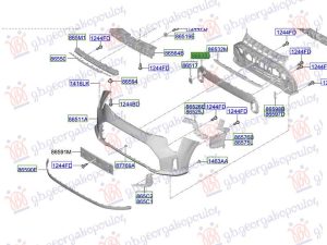 FRONT BUMPER GRILLE MOULDING LOWER