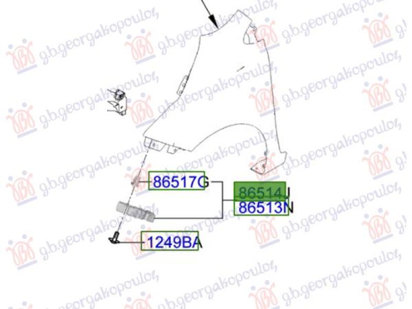 FRONT BUMPER BRACKET SIDE PLASTIC