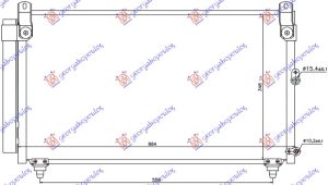 HLADNJAK KLIME ZA SVE MODELE BENZIN (620x350x16)