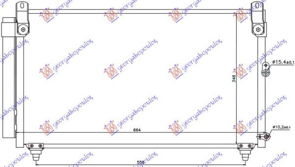 HLADNJAK KLIME ZA SVE MODELE BENZIN (620x350x16)
