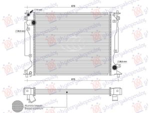 RADIATOR ALL MODEL DIESEL (550x440x32) (NRF)