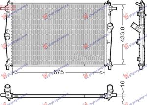 HLADNJAK MOTORA 2.0 BENZIN/HIBRID (675x434x16)