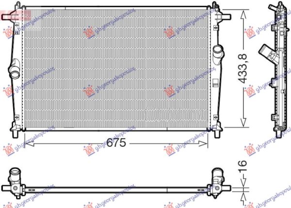 HLADNJAK MOTORA 2.0 BENZIN/HIBRID (675x434x16)