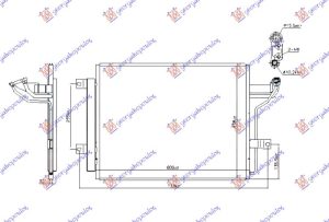 HLADNJAK KLIME 1.5/2.0 BENZIN - 2.0 BENZIN/HIBRID (600x438) (KOYO)