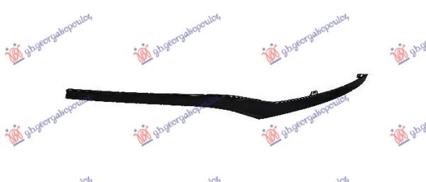 FRONT BUMPER MOULDING BLACK POLISHED (AVANTGARDE)