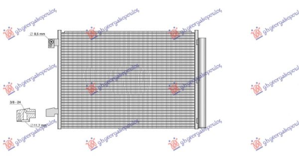 CONDENSER ALL MODELS (650x463x12) (KOYO)