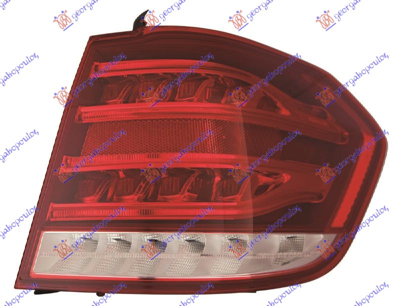 STOP LAMPA SPOLJASNJA KARAVAN (CELA LED) (CRVENO KUCISTE) (DEPO) DESNO