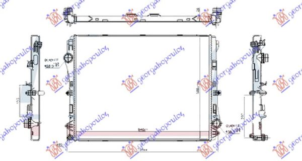 RADIATOR 2.0 PETROL/HYBRID MANUAL/AUTOMATIC (640x502) (VALEO)