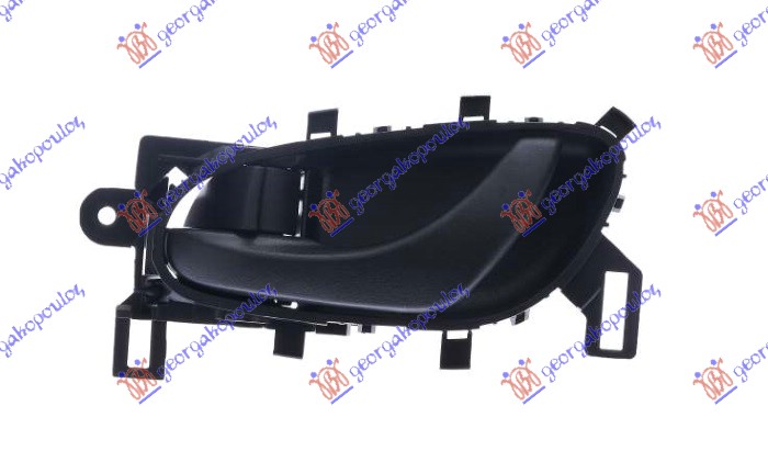 DOOR HANDLE FRONT/REAR INNER BLACK (W/LOCK)