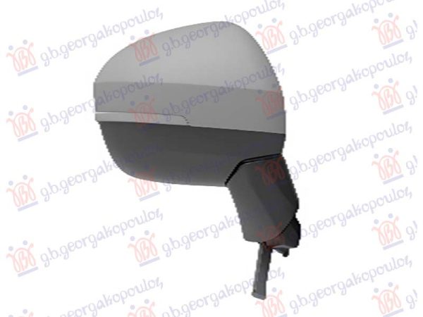 DOOR MIRROR ELECTRICAL HEATED PRIMED (W/SIDE LAMP : BLIS) (9 PIN) (CONVEX GLASS)
