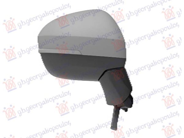 DOOR MIRROR ELECTRICAL HEATED FOLDABLE PRIMED (W/SIDE LAMP : BLIS) (11 PIN) (CONVEX GLASS)