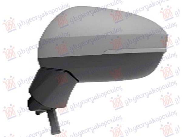 DOOR MIRROR ELECTRICAL HEATED FOLDABLE PRIMED (W/SIDE LAMP : BLIS) (11 PIN) (CONVEX GLASS)