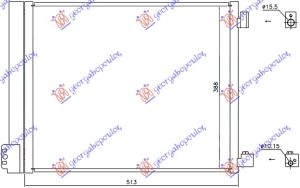HLADNJAK KLIME 1.2DIG 1.5i 16V (HR12DDR) (510x380)