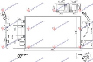 CONDENSER ELECTRIC (646x345x12) (KOYO)