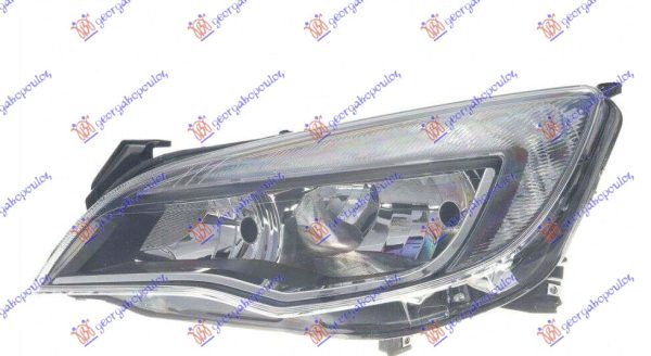 FAR ELEKTRICNI (H7/H7) CRNI SA HROM LAJSNOM (TYC) LEVO