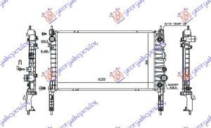 RADIATOR 1.4 TURBO AUTOMATIC PETROL (620x360x26) (VALEO)