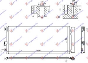 HLADNJAK KLIME 1.0-1.4 TURBO BENZIN (637x280x12)