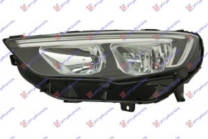 FAR ELEKTRICNI HROM (H7/H7) SA LED DNEVNIM SVETLOM (DEPO) LEVO