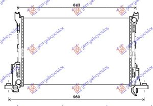 HLADNJAK MOTORA 1.6 CDTi DIZEL (MAN) (+AC) (750x470x26)