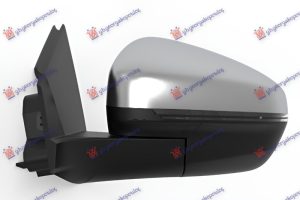 RETROVIZOR ELEKTRICNI SA GREJACEM HROM (ELEKTRO-SKLOPIV) (MIGAVAC) (SVETLO) (10 OTV 8 PIN + 10 OTV 2 PIN) LEVO