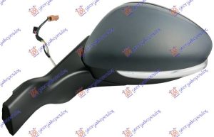 RETROVIZOR ELEKTRICNI SA GREJACEM PM (ELEKTRO-SKLOPIV) (MIGAVAC) (9 PIN) (A KVALITET) (KONVEKSNO STAKLO) LEVO