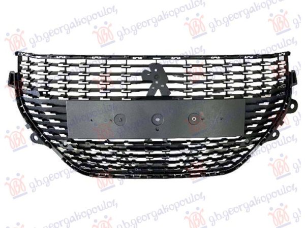 GRILLE BLACK W/CHROME MOULDING (W/2 PDC)