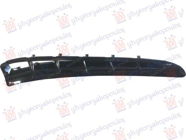 FRONT FENDER MOULDING PAINTED GLOSSY BLACK