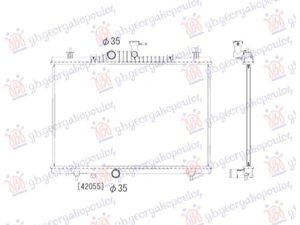 RADIATOR 2.0DCi - 2.5 PETROL (660x440) (NRF)