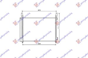 HLADNJAK KLIME 2.0 Dci/2.5i 16V (630x452x16)