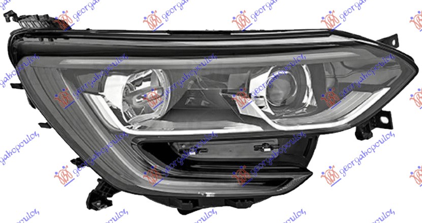 FAR ELEKTRICNI (H7/H7) CRNI SA LED DNEVNIM SVETLOM (VALEO) DESNO