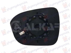 STAKLO RETROVIZORA SA GREJACEM (MRATV UGAO) (4 PIN) (ASFERICNO STAKLO) DESNO