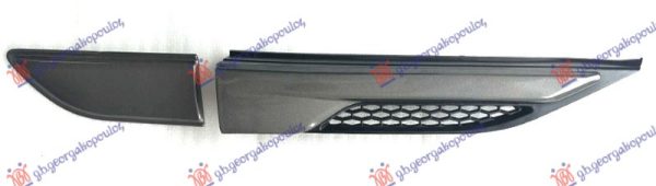 FRONT FENDER/DOOR MOULDING GRAY/BLACK (SET)