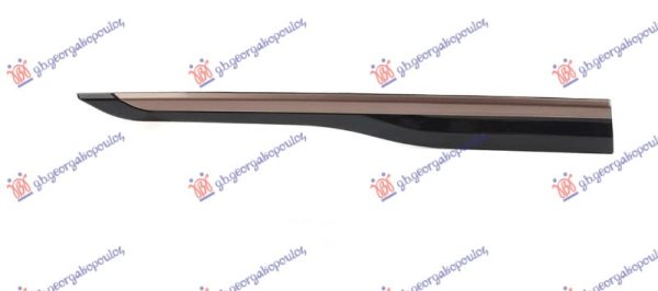 FRONT FENDER MOULDING PAINTED BLACK (W/GOLD MOULDING)