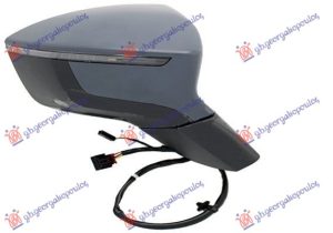 RETROVIZOR ELEKTRICNI SA GREJACEM PM (ELEKTRO-SKLOPIV) (MEMORIJA) (MIGAVAC) (SVETLO) (MRTAV UGAO) (15 PIN) (KONVEKSNO ST DESNO